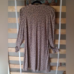 Cheetah shirt dress